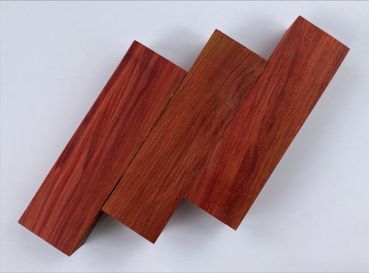 Messergriffrohling Red Heart / Chakte Kok 125x40x30mm